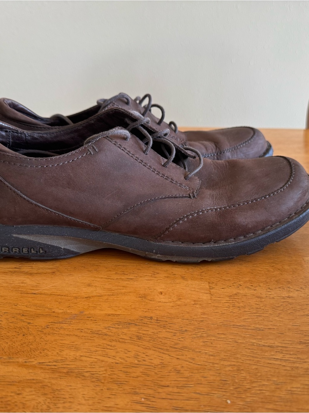Merrell Men's Sz 11 Dark Brown Orion Leather Lace-Up Oxford Shoes